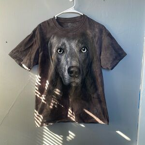 The Mountain Men’s Medium Labrador Retriever Dog Face Cotton T Shirt streetwear